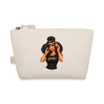 Girly Beats Illustration Hip-Hop - Organic Pouch - nature - Front