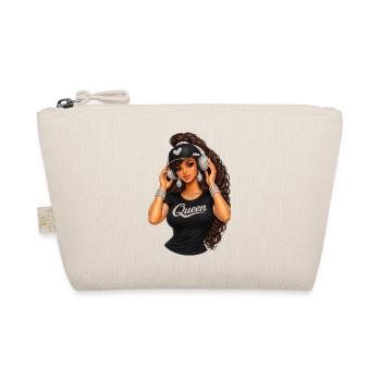 Queen Hip-Hop Glam Illustration - Organic Pouch - nature - Front
