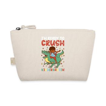 I'm Ready To Crush Kindergarten Dino T-Rex Student - Bio-Täschchen - Natur - Vorne