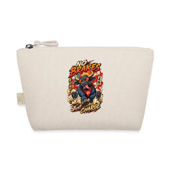 No Brakes Bull – Just Charge - Bio-Täschchen - Natur - Vorne