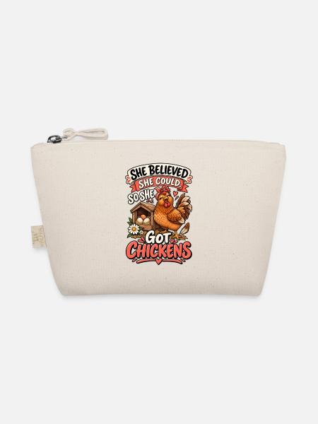 Chicken Owner Inspiration - Bio-Täschchen - Natur