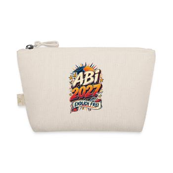 Abi 2027 Endlich frei Retro Vintage - Bio-Täschchen - Natur - Vorne