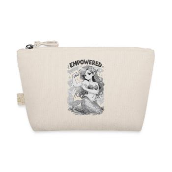 Empowered Mermaid – Starke Meerjungfrau Power - Bio-Täschchen - Natur - Vorne