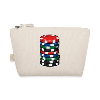 Pokerchip Stack Farbexplosion - Bio-Täschchen - Natur - Vorne