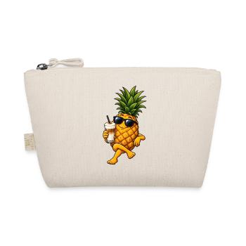 Ananas mit Latte Macchiato - Bio-Täschchen - Natur - Vorne
