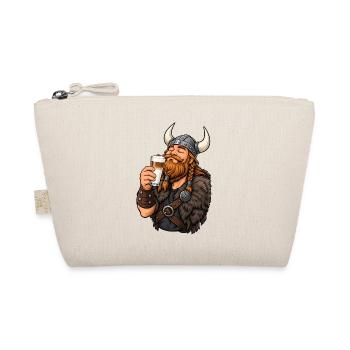 Wikinger mit Latte Macchiato - Bio-Täschchen - Natur - Vorne