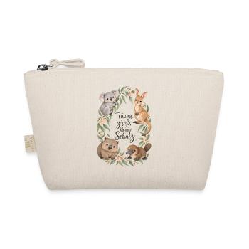 Träume groß Koala Känguru Australien Aquarell - Bio-Täschchen - Natur - Vorne