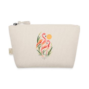 Flamingos unter Palmen und der Sonne – Die Natur der Gnade - Bio-Täschchen - Natur - Vorne