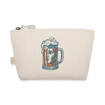 Bierkrug Gesicht - Bio-Täschchen - Natur - Vorne