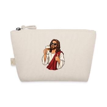 Jesus mit Latte Macchiato - Bio-Täschchen - Natur - Vorne