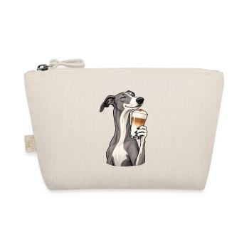 Greyhound mit Latte Macchiato - Bio-Täschchen - Natur - Vorne