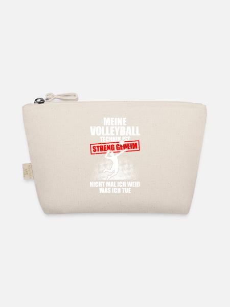 Meine Volleyball Technik Volleyballspieler - Bio-Täschchen - Natur