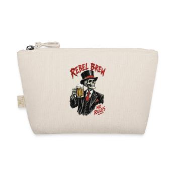 Rebel Brew Skull ohne Regeln - Bio-Täschchen - Natur - Vorne
