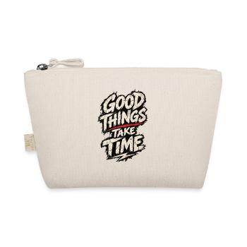 Good Things Take Time Poster - Bio-Täschchen - Natur - Vorne