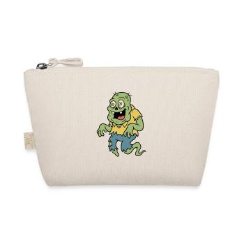 Retro-Cartoon-Zombie-Geist mit wirbelnden Augen - Bio-Täschchen - Natur - Vorne