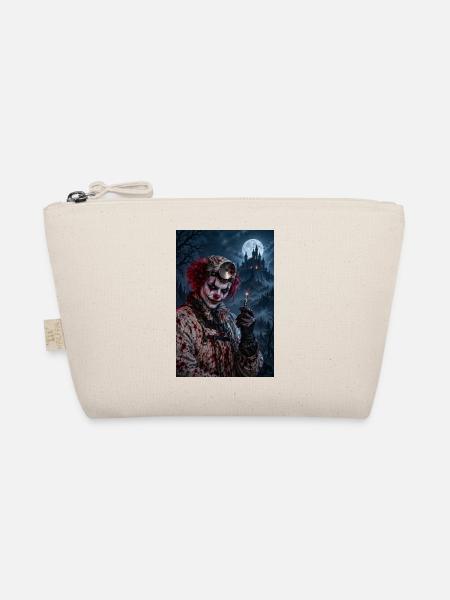 Unheimlicher Clown-Chirurg – Halloween-Horror - Bio-Täschchen - Natur