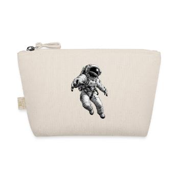 Astronauten im All – Monochromer Druck - Bio-Täschchen - Natur - Vorne