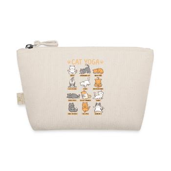 Cat Yoga Katze Yoga Posen Lustiges Katzen Motiv - Bio-Täschchen - Natur - Vorne
