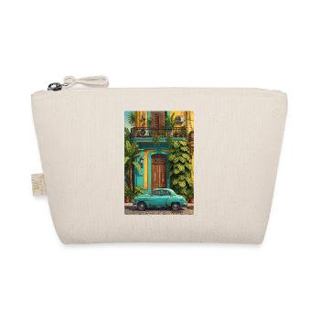 Tropischer Oldtimer im sonnenbeschienenen Innenhof - Bio-Täschchen - Natur - Vorne