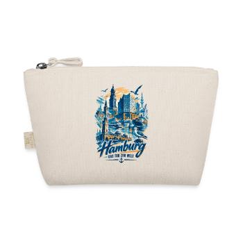 Hamburg Silhouette – Das Tor zur Welt Design - Bio-Täschchen - Natur - Vorne