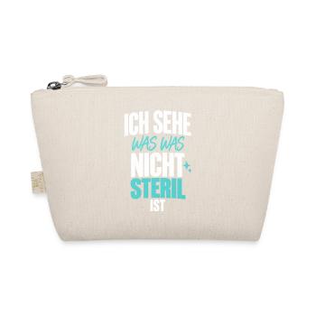 ZFA Hygieneblick ICH SEHE WAS WAS NICHT STERIL IST - Bio-Täschchen - Natur - Vorne