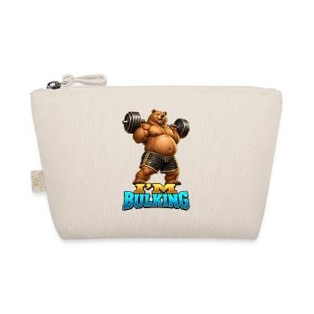 Muscular Bear I'M BULK – Fitness-Stimmung - Bio-Täschchen - Natur - Vorne