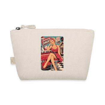 50s Rockabilly Diner: Blondes Pin-Up Girl - Bio-Täschchen - Natur - Vorne
