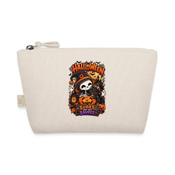 Kuschelhalloween Kürbisfreunde - Bio-Täschchen - Natur - Vorne