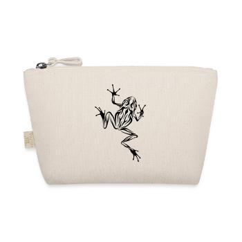Frosch Tribal-Style - Bio-Täschchen - Natur - Vorne