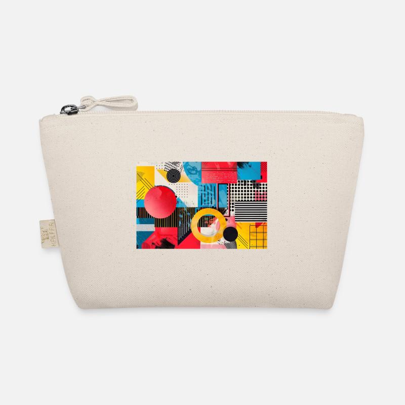 Retro Style - Abstrakte Formen Bio-Täschchen