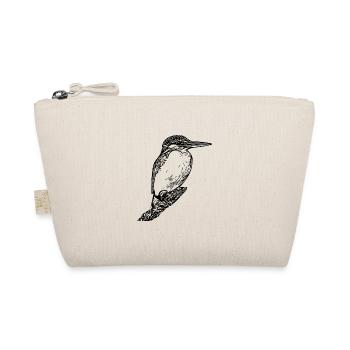 Vintage Eleganter Eisvogel - Vogel Natur Motiv - Bio-Täschchen - Natur - Vorne