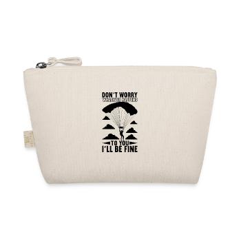 Parachute Parachutist - Organic Pouch - nature - Front