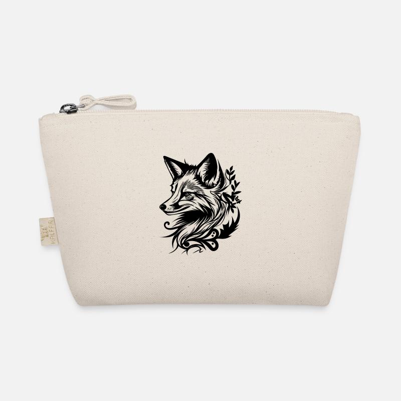 Cunning fox in tattoo ink Organic Pouch