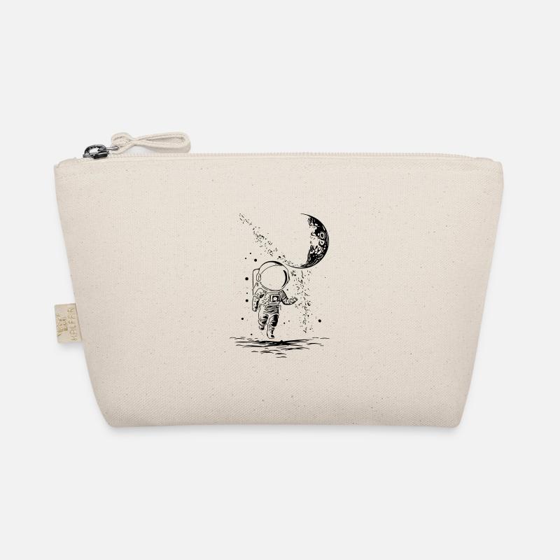 Astronaut in infinity with moon Organic Pouch