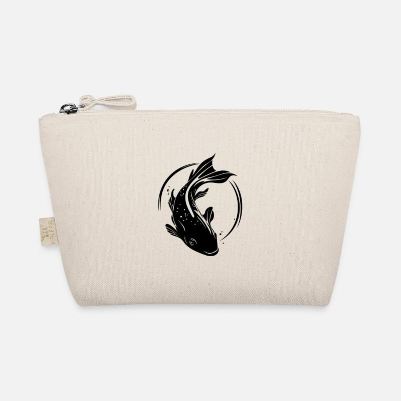 Koi Carp - cute vintage carp fish Organic Pouch
