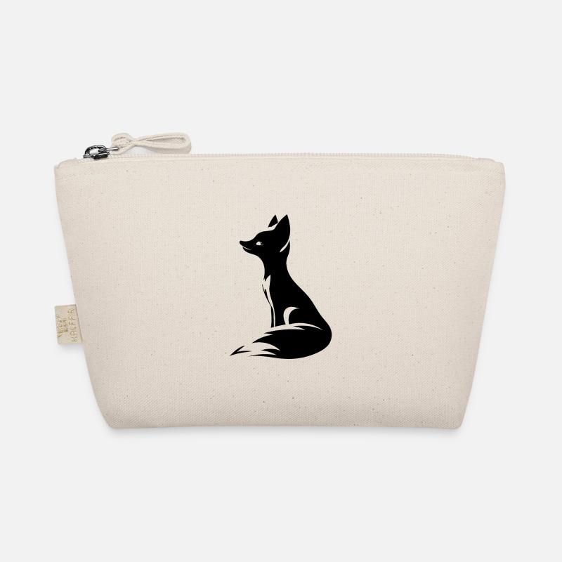Élégant Mignon Fox Tattoo Style Portrait Trousse biologique
