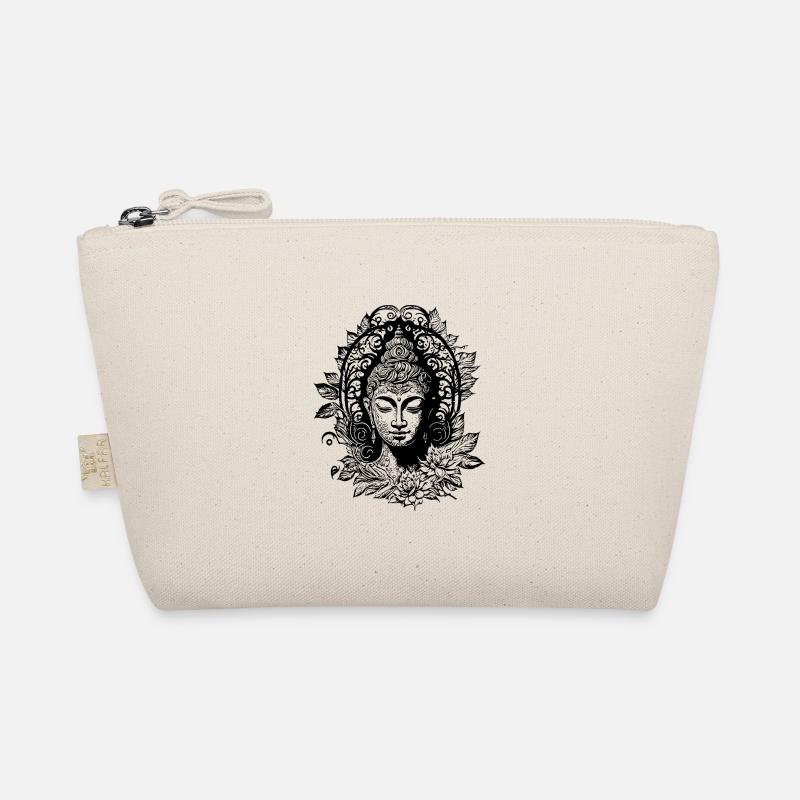 Meditating Buddha Enlightenment Portrait Organic Pouch