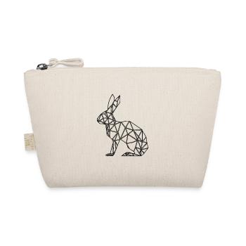 Géométrique Lapin Lignes mignonnes Lapin - Trousse biologique - nature - Devant