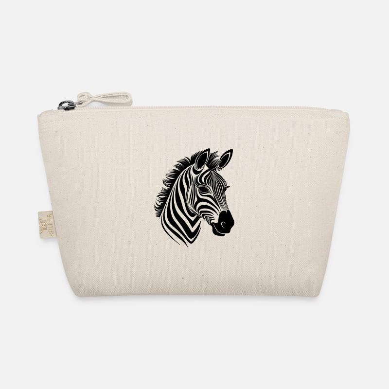 Zebra Elegant with beautiful striped pattern Organic Pouch