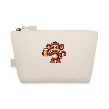 Monkey Beer Party Funny - Organic Pouch - nature - Front