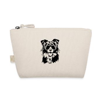Border Collie Cool Portrait Dog Herding Dog Wilsigns - Organic Pouch - nature - Front