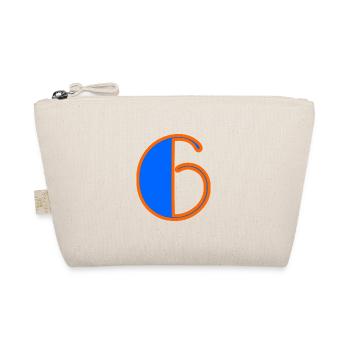 6. 6 YEARS. 6th ANNIVERSARY. BIRTHDAY 6 YEARS. SIX - Organic Pouch - nature - Front