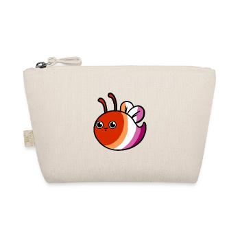 Abeille lesbienne Orange Rose Fierté lesbienne - Trousse biologique - nature - Devant