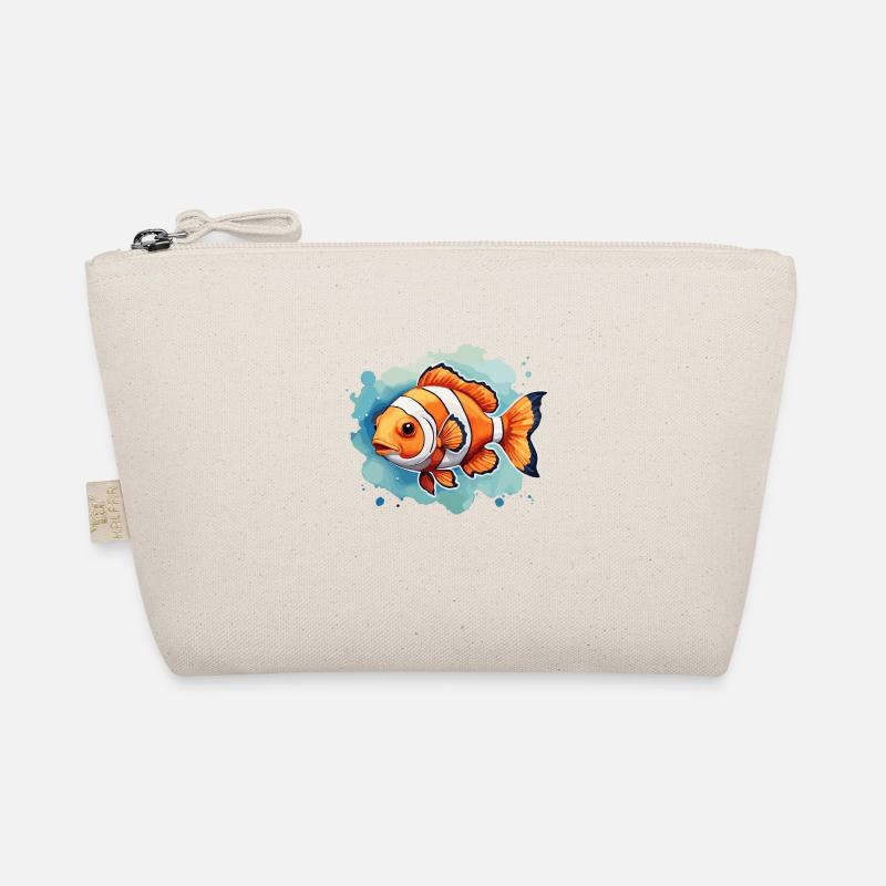 Clownfisch Bunt Im Aquarium Niedlich Niedlich Nemo - Bio-Täschchen - Natur