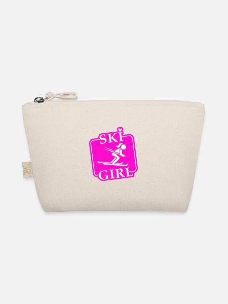 Ski Girl Skiing Girls - Trousse biologique - nature - Devant
