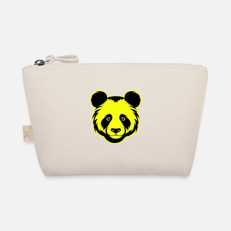 Panda Kopf Porträt Symbol Bio-Täschchen