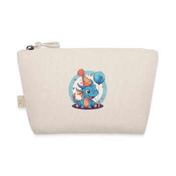 Dragon Anniversaire Bébé - Trousse biologique - nature - Devant