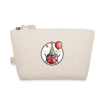 Ladybug Birthday Baby - Organic Pouch - nature - Front