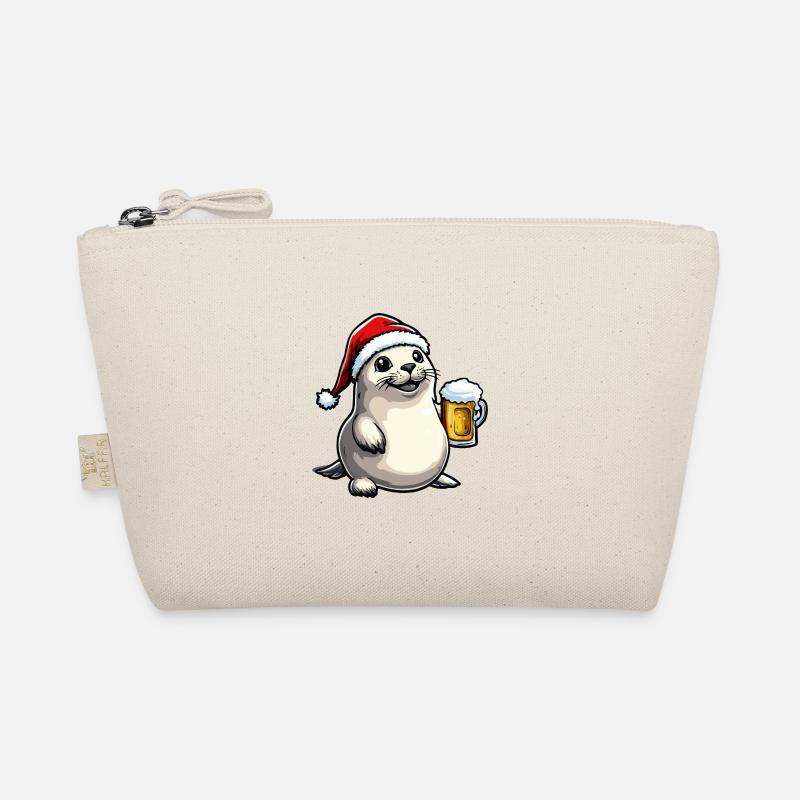 Seal Animal Bière Noël Noël Trousse biologique