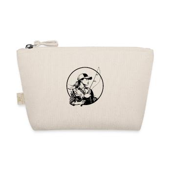 Fishing Woman - Organic Pouch - nature - Front